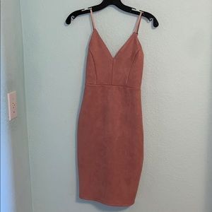 Windsor mauve suede dress